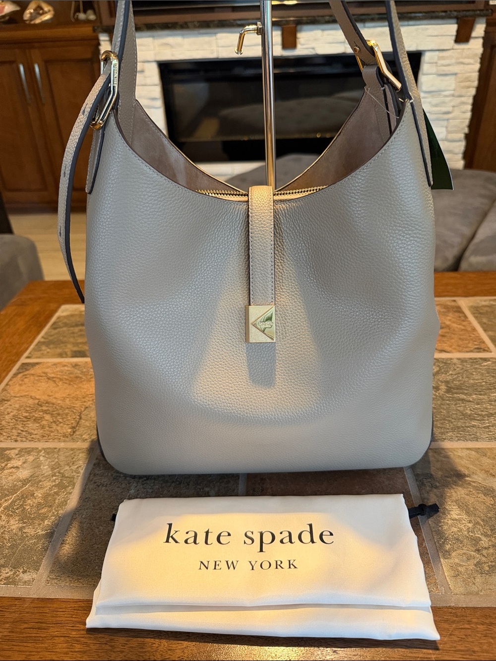 Kate Spade New York Deco Leather Hobo Bag